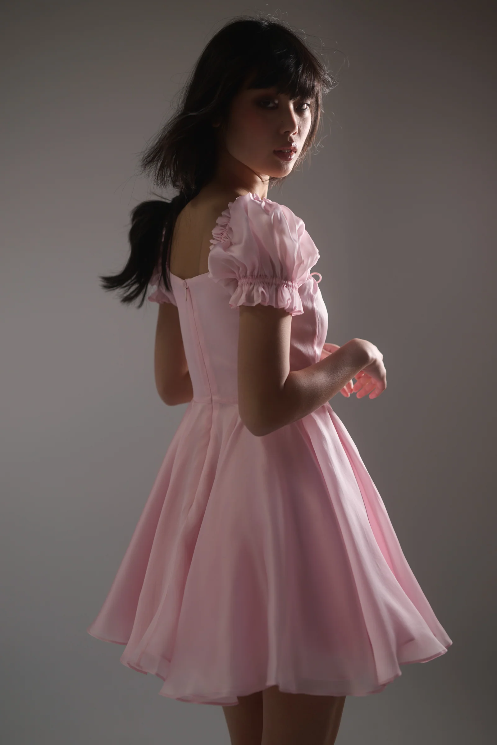 The Baby Soft Silk Mini Garden Party Dress - Image 4