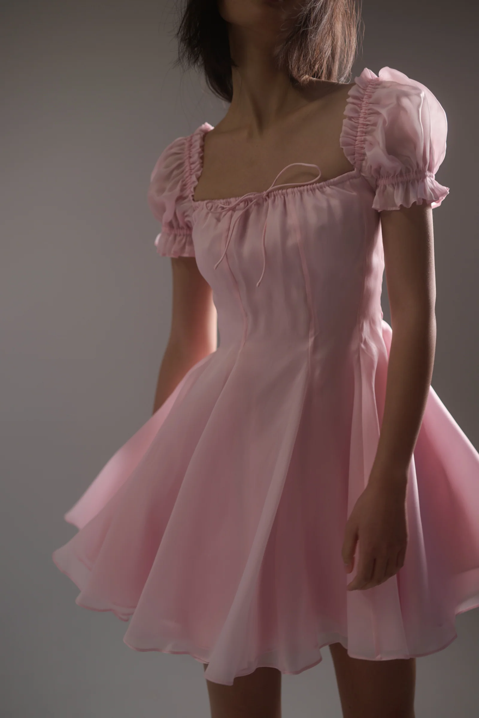 The Baby Soft Silk Mini Garden Party Dress - Image 5