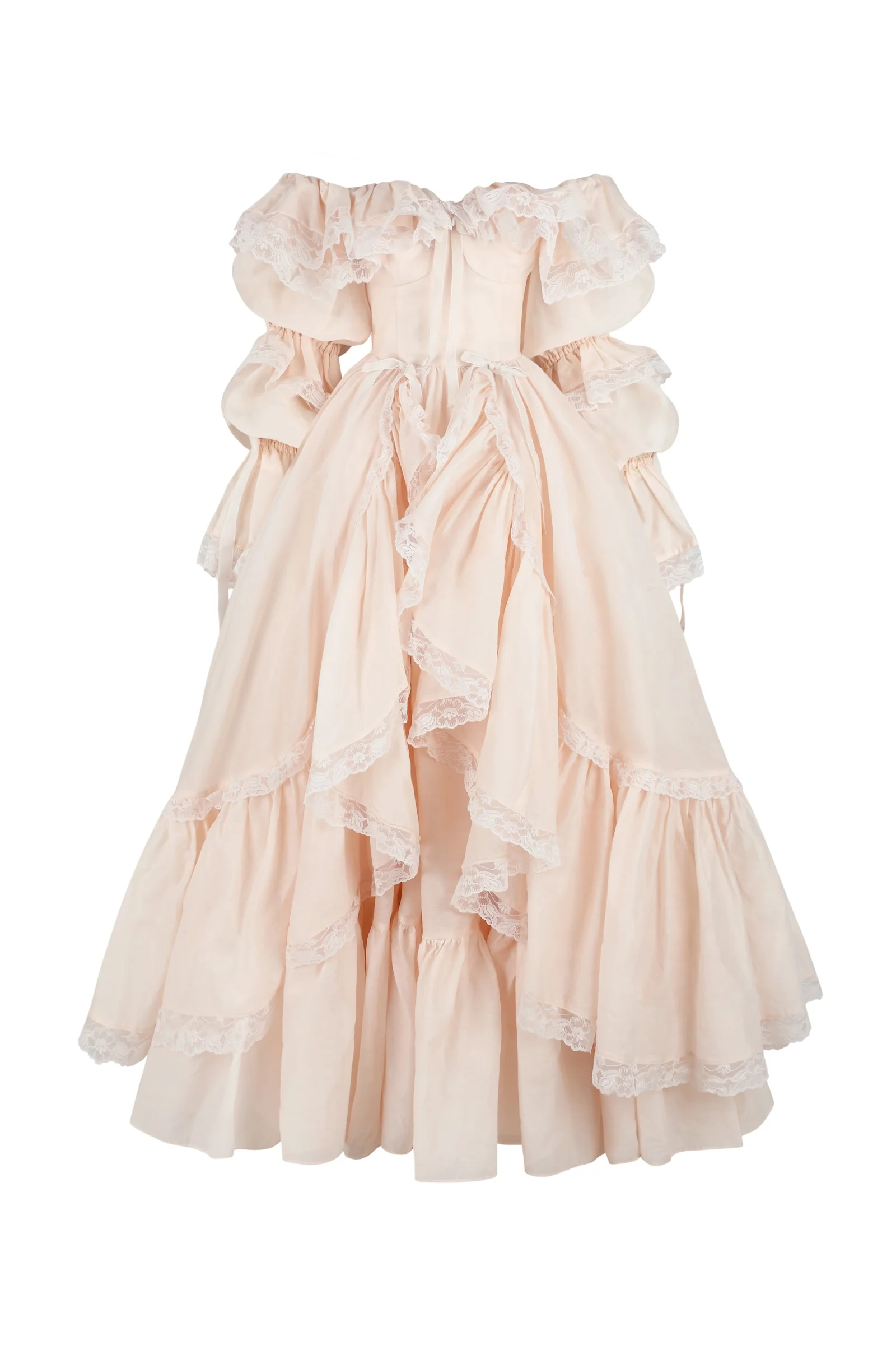 The Blush Silk Organdy Waltz Gown - Image 8