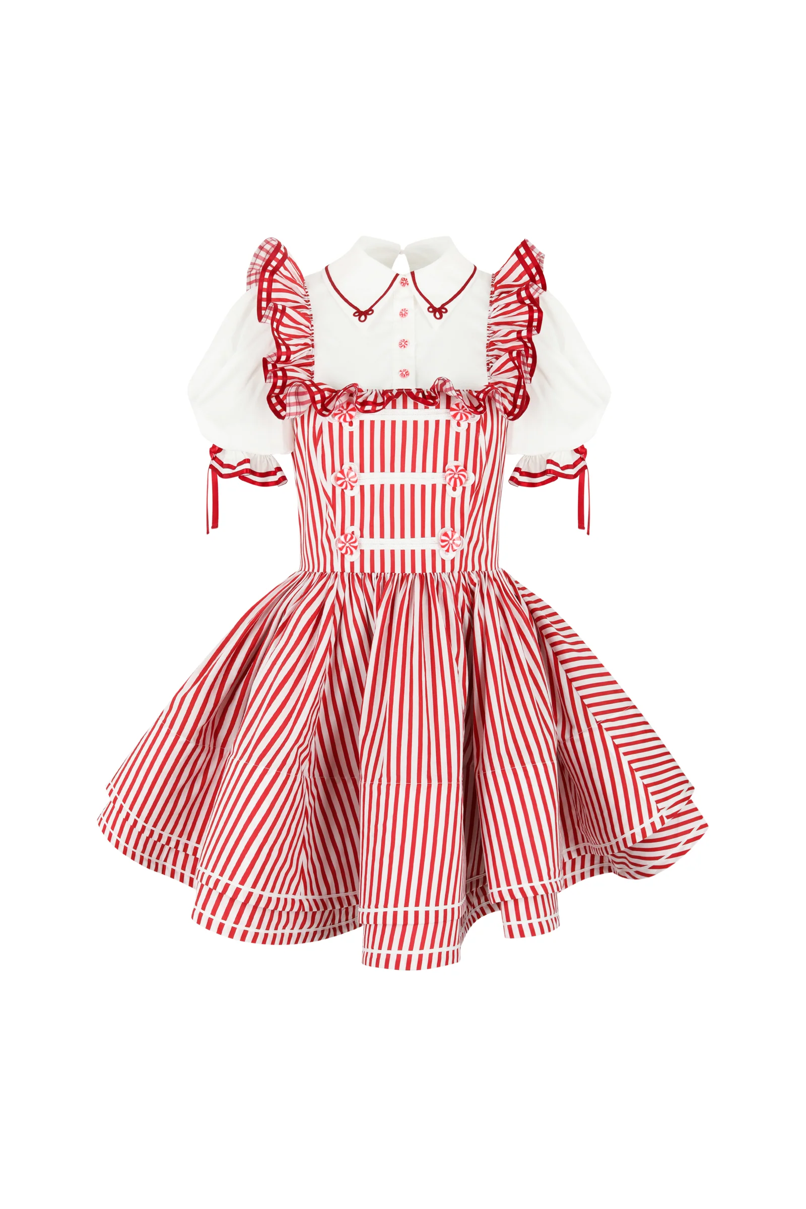 The Candy Stripe Gingerbread Dress