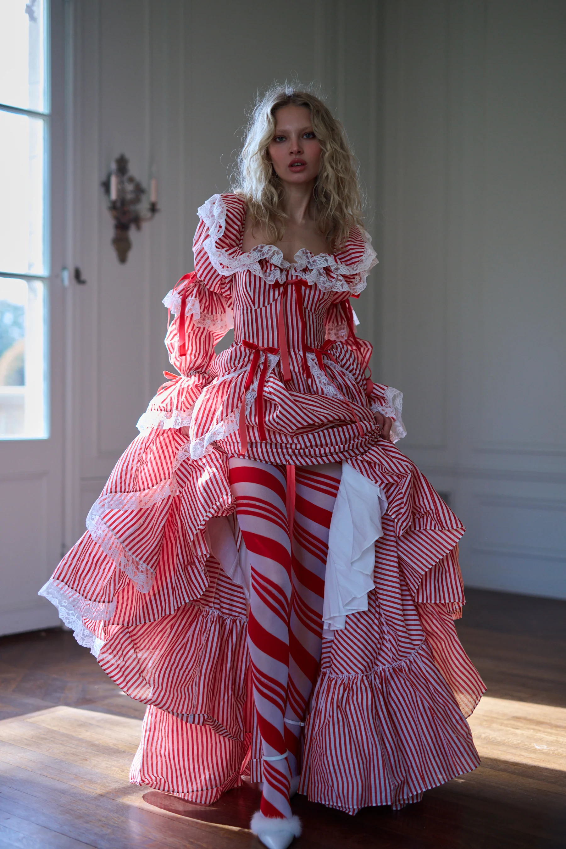The Candy Stripe Waltz Gown - Image 15