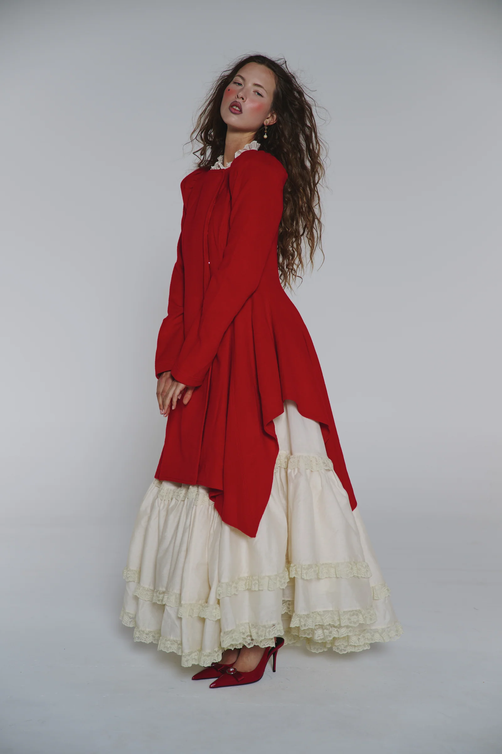 The Revolt Red Romantic Coat - Image 2