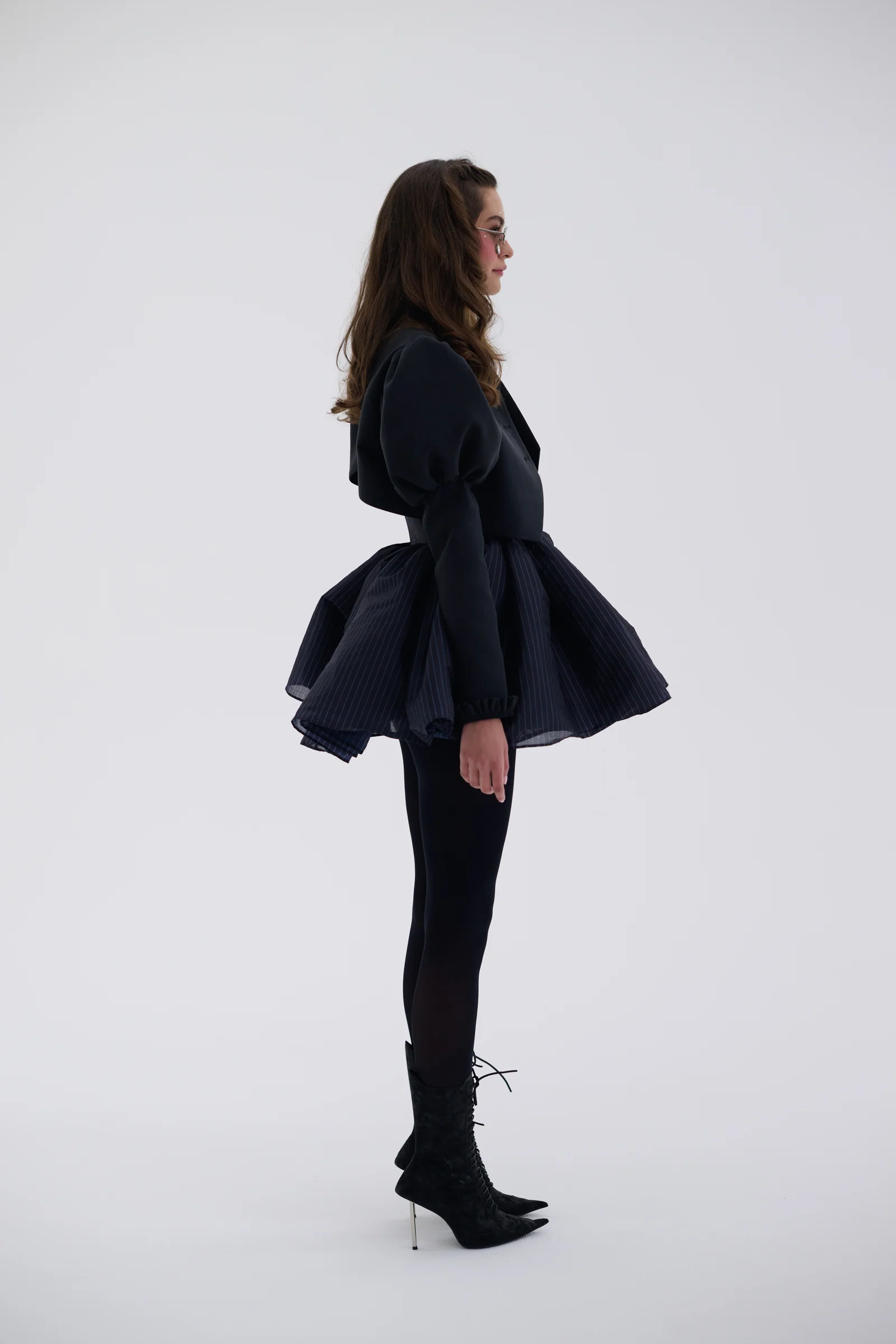 The Pinstripe Veuve Dress - Image 7