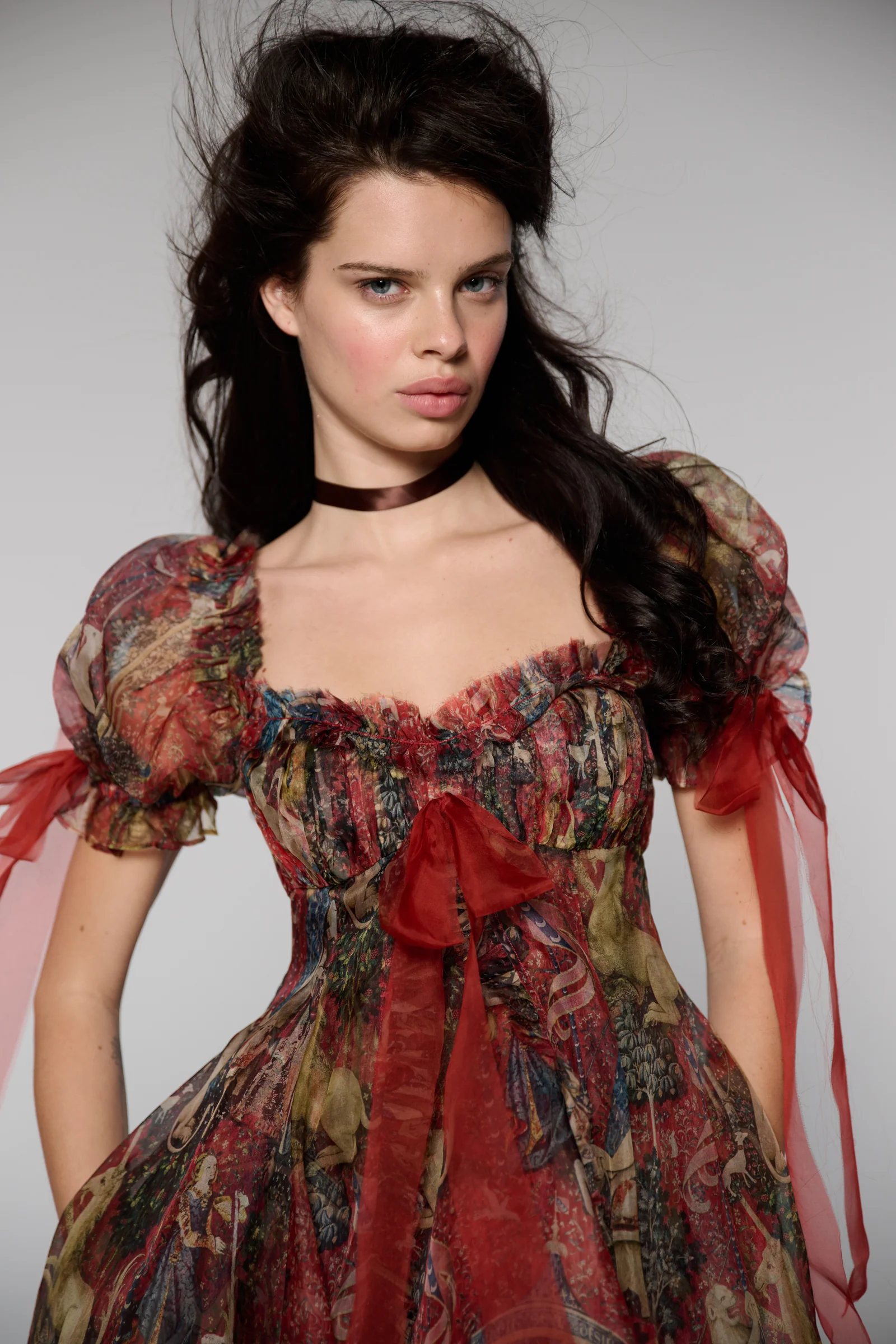 The Lady and the Unicorn Silk Organza Tulum Dress